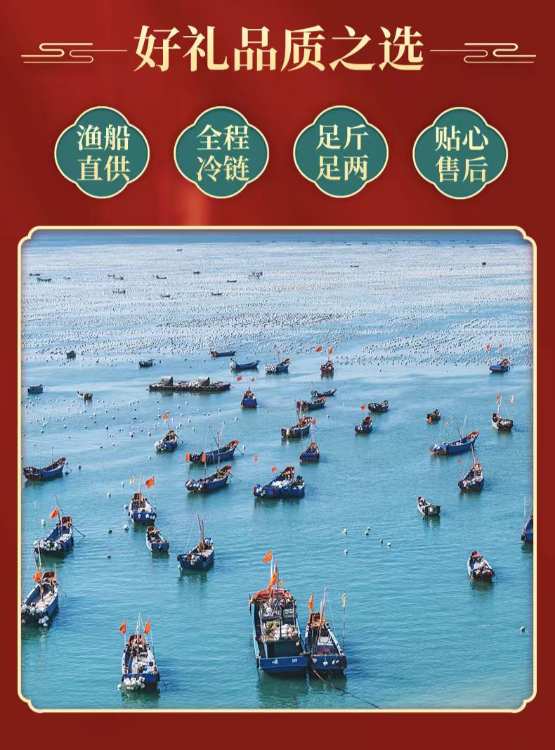 海鲜大礼包江苏连云港赣榆海头镇直供488元